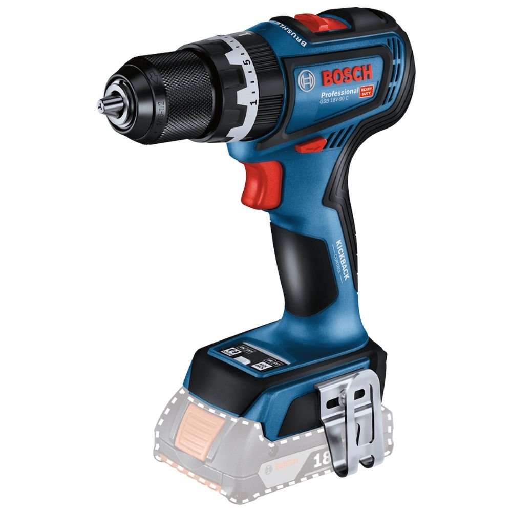 Parafusadeira e Furadeira de Impacto 1/2Pol. 18V Brushless sem Bateria GSB 18V-90C - Imagem