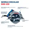 Serra Circular GKS-150 1500W  com Disco e Guia Paralelo - Imagem 3