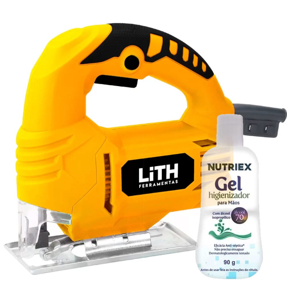 Serra Tico-Tico LITH-LT8037 110V 400W + 1 Álcool em Gel Isopropílico Higienizante 70% 90g-LITH-K1881