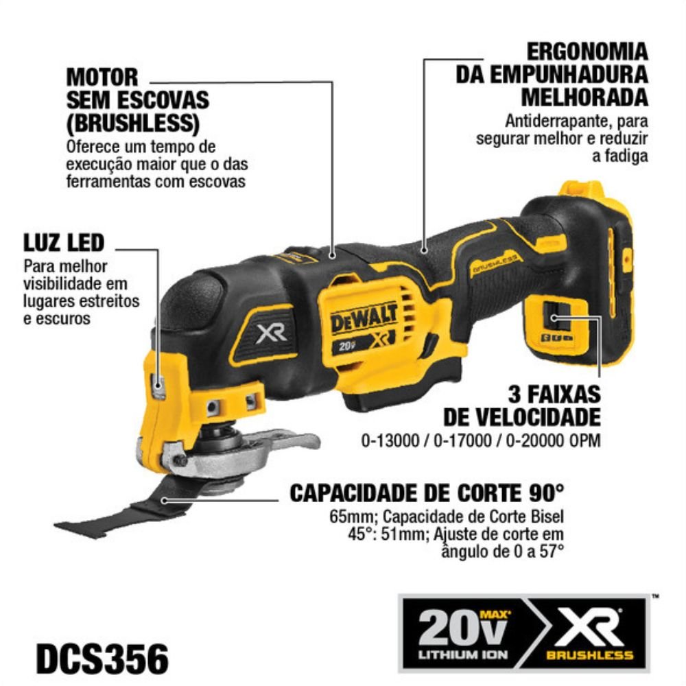 Multiherramienta Oscilante DeWALT DCS356B 