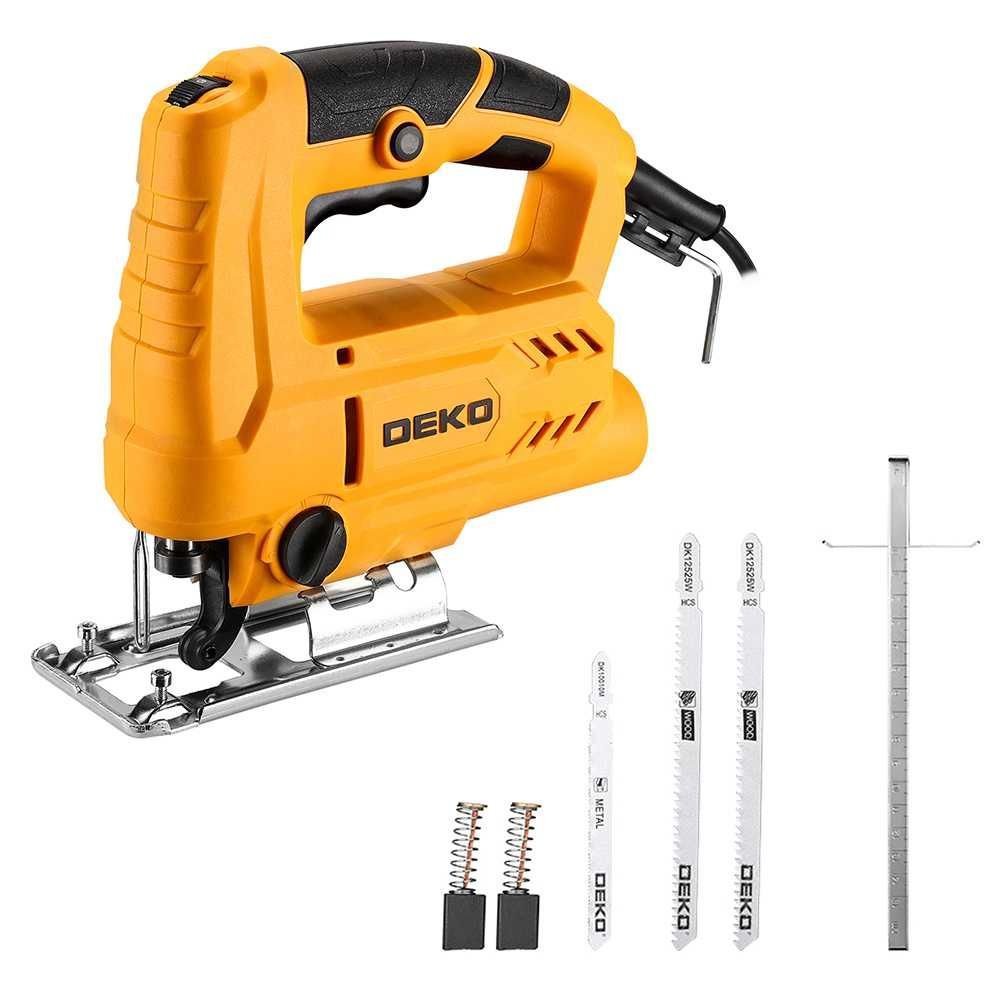 Combo Serra Tico Tico 550W 127V Velocidade Variável Ação Pendular Lâmina Engate Rápido + Túpia Laminadora 1/4 Pol. 30000Rpm 350W 110V DEKO-K521STT01 - Imagem
