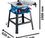 Combo Serra de Mesa GTS-254 10Pol. 220V com Plaina Elétrica GHO-700 710W 110V BOSCH-K8069 - Imagem