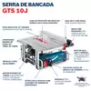 Serra de Bancada GTS-10J 1800W  com Disco e Adaptador para Aspiração - Imagem 3