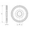 Fresa Circular, Corte de 3 Lados Dentado Extra Fino 80 x 5 x 27 x 36 - DIN 1834 BN - Imagem 2