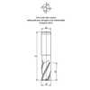 Fresa de Topo Haste Cilíndrica - 7x16x66x10x4 - 1503 - Imagem 3