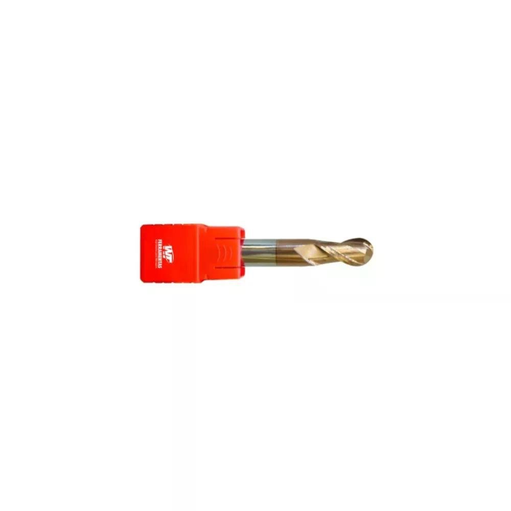 Fresa Esférica de Metal Duro 55Hrc 2,5Mm 2 Cortes WTOOLS-587147 - Imagem