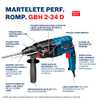 Martelete Perfurador Rompedor GBH 2-24 D 820W  com Mandril e Maleta - Imagem 3