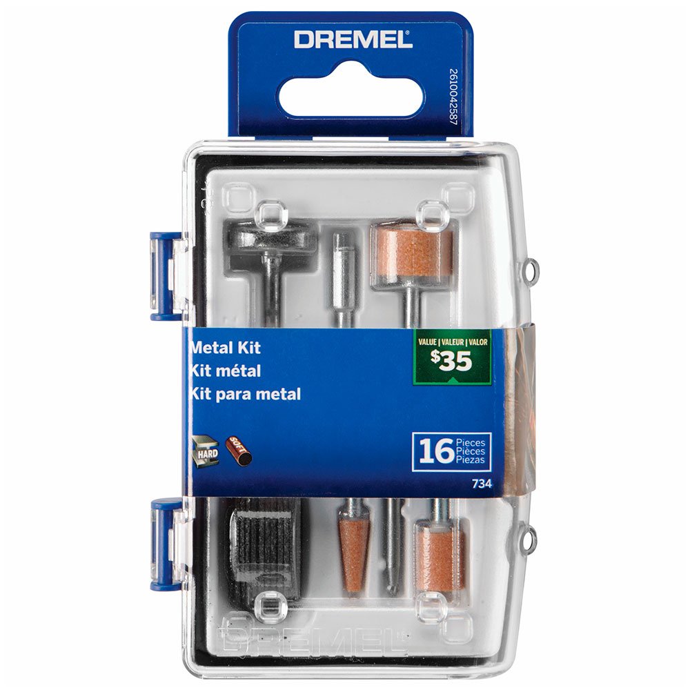 Kit para Polir e Cortar em Metal para Micro Retífica com 16 Peças-DREMEL-26150734AB