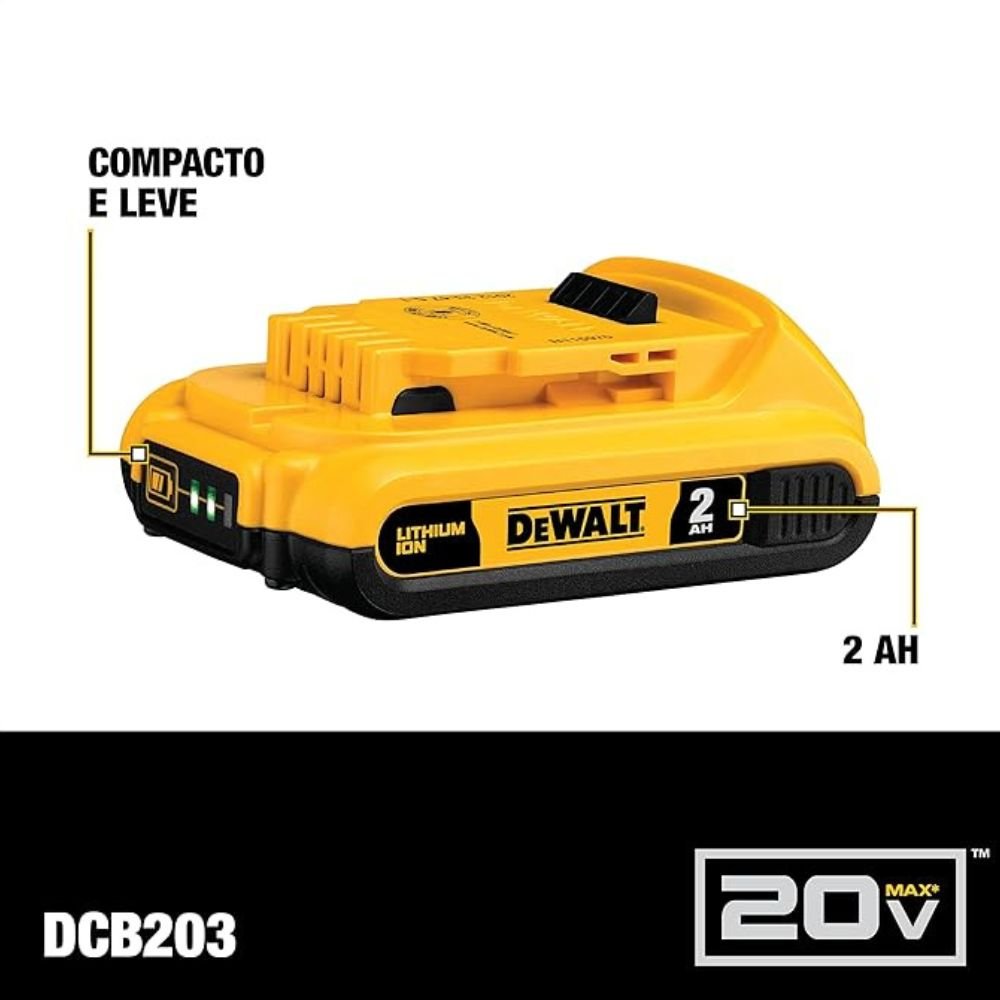 Kit 2 Baterias 20v 2ah Dewalt Dcb203