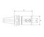 Porta Barra Weldon Modelo BT50 - 20 - 100 - MAS 403 BT BT-FIXO-588164 - Imagem