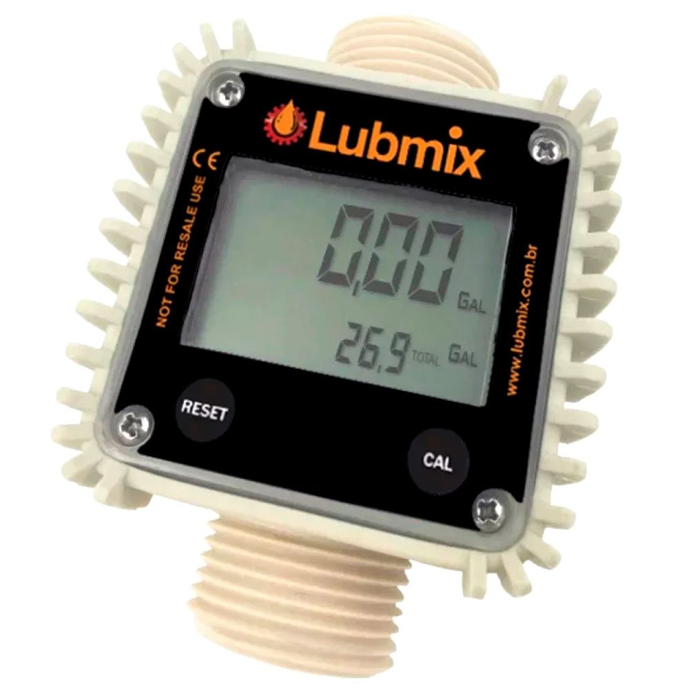 Medidor Digital 1 Pol. para Arla 32 e Água-LUBMIX-MIX-15002