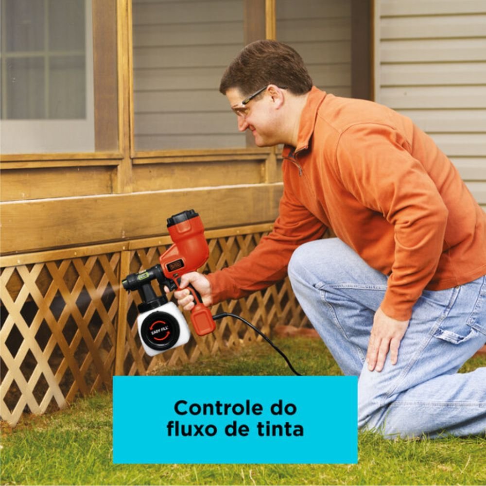 Pistola de Pintura e Pulverizador 110V BLACKDECKER BDPH200B