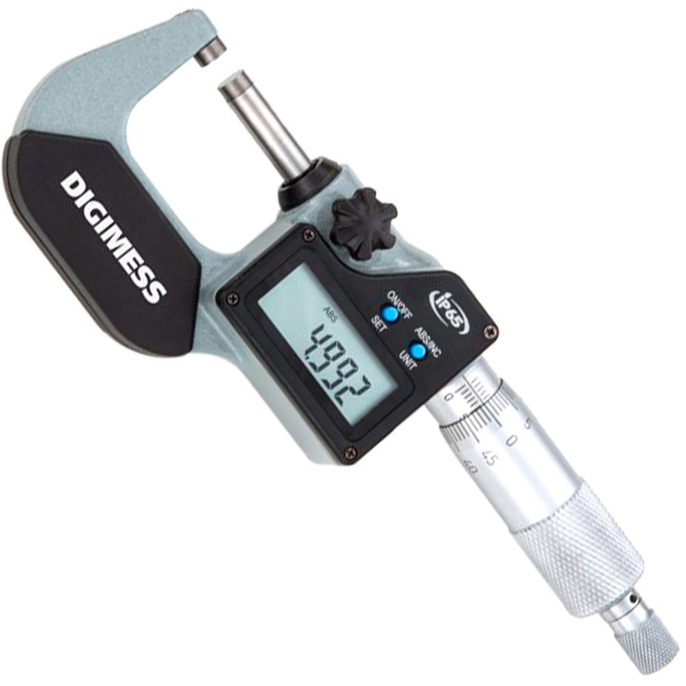 Micrômetro Externo Digital 0 a 25mm com Proteção IP65-DIGIMESS-110.250