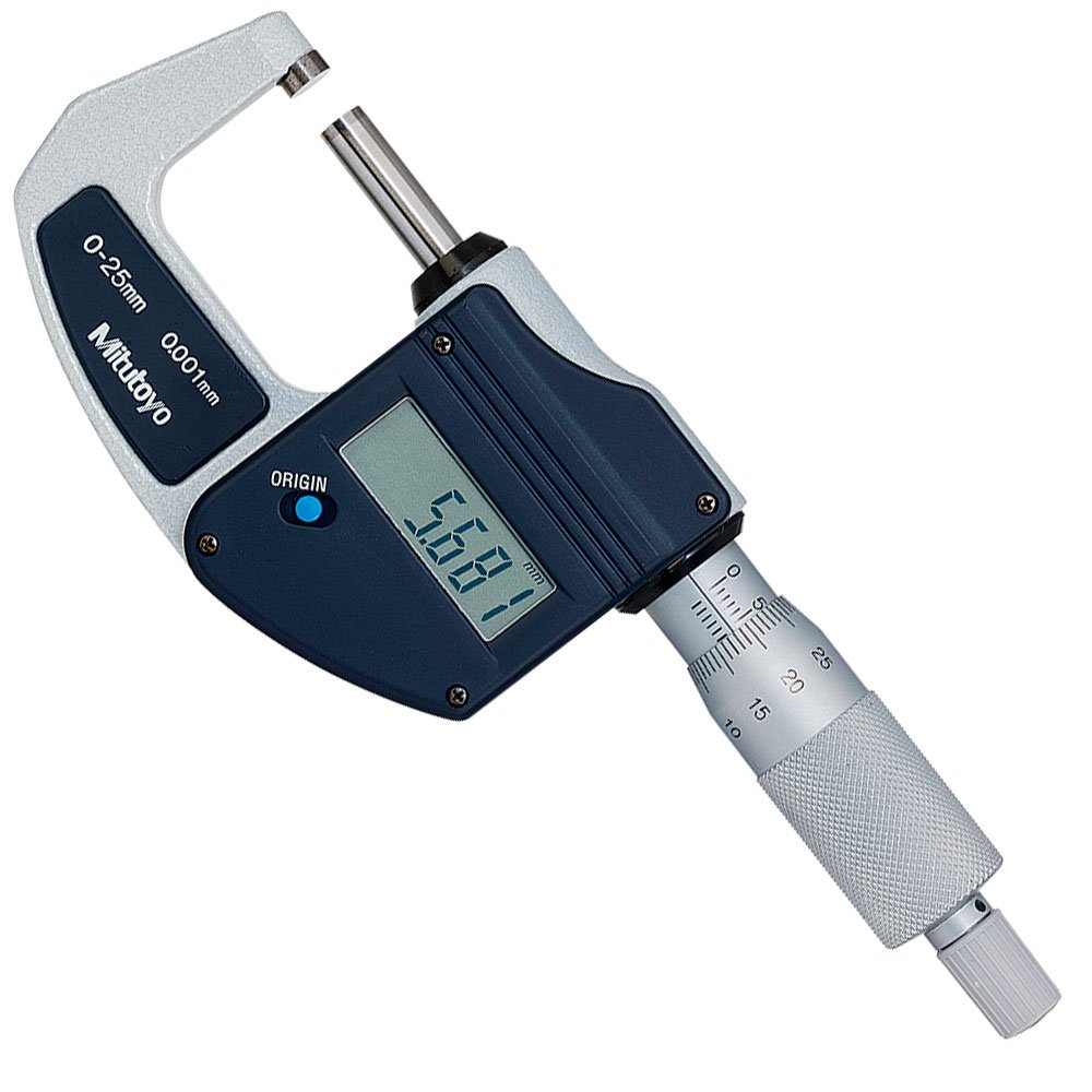 Micrômetro Externo Digital 0 a 25mm 5 à 10N IP65 a Bateria-MITUTOYO-293-821-30