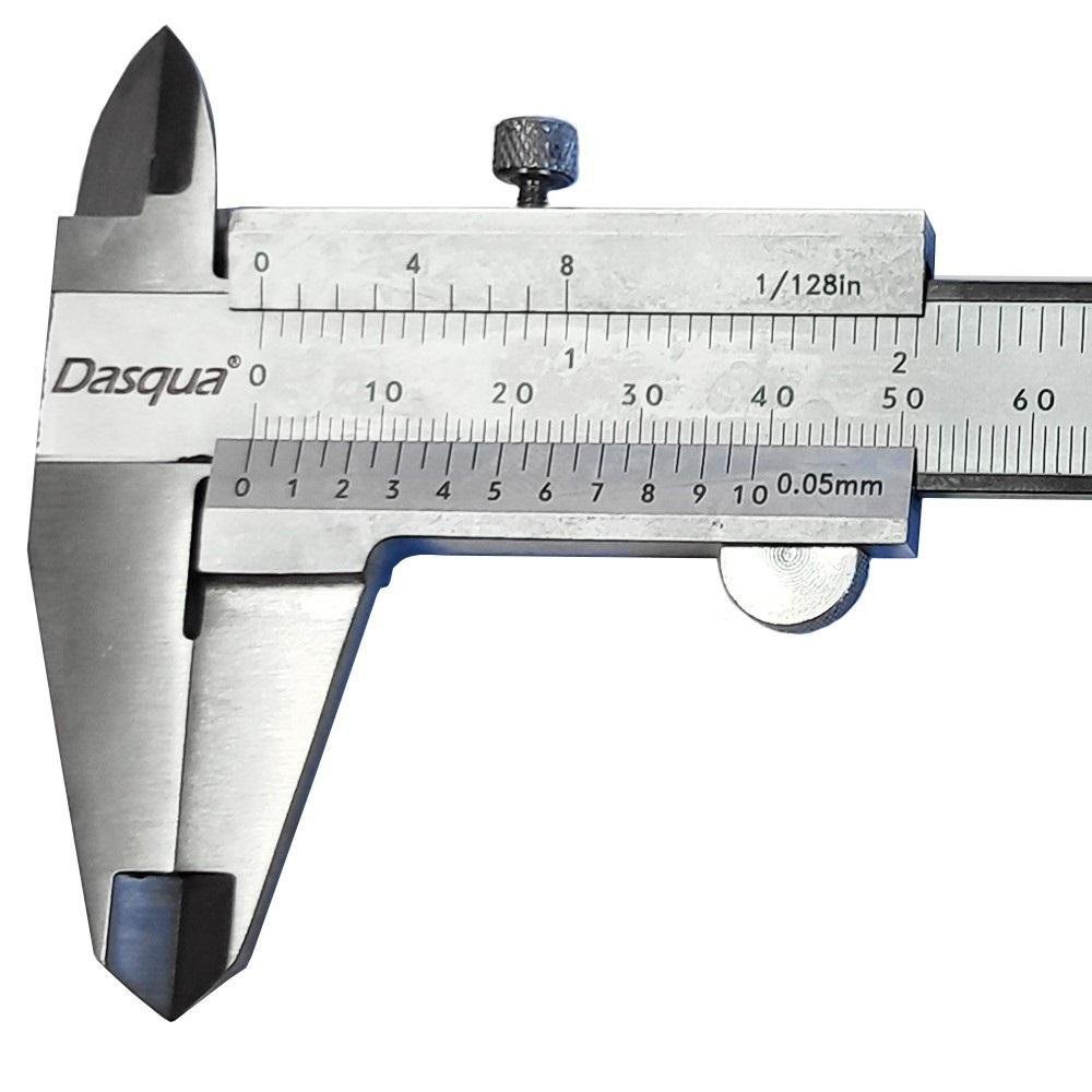 Paquímetro Universal Analógico 0-200mm/0-8" DASQUA-4160002 - Imagem zoom