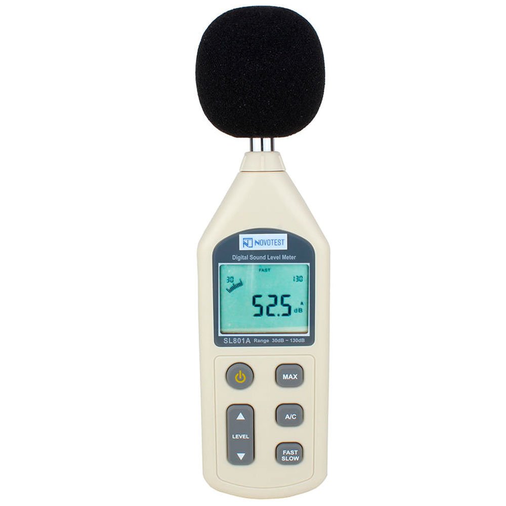 Decibelimetro Digital 30-130 com Microfone Condensador Eletrônico 1/2 Pol. - Imagem zoom