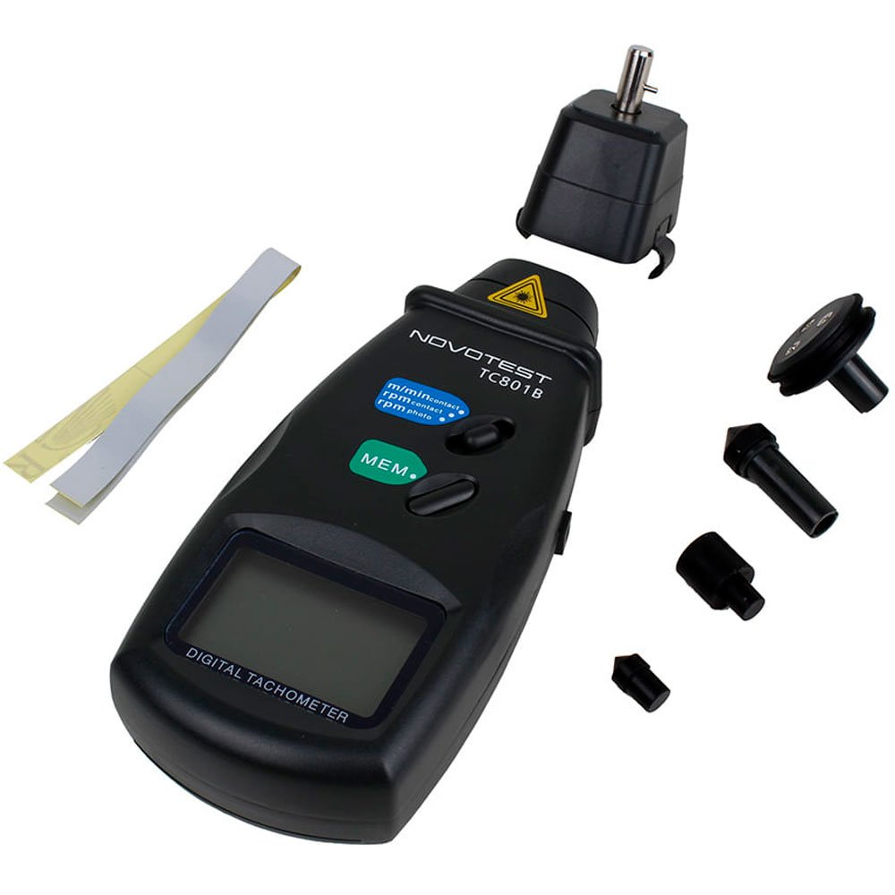 Tacômetro Digital Faixa 0,5 a 9,9999 com e sem Contato  - Imagem zoom