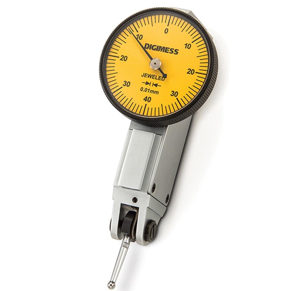 Relógio Apalpador - Curso 0,8mm Diâmetro Do Mostrador 37,5mm Graduação De 0,01mm Ponta 16,5mm Com Esfera Em Rubi - Imagem zoom
