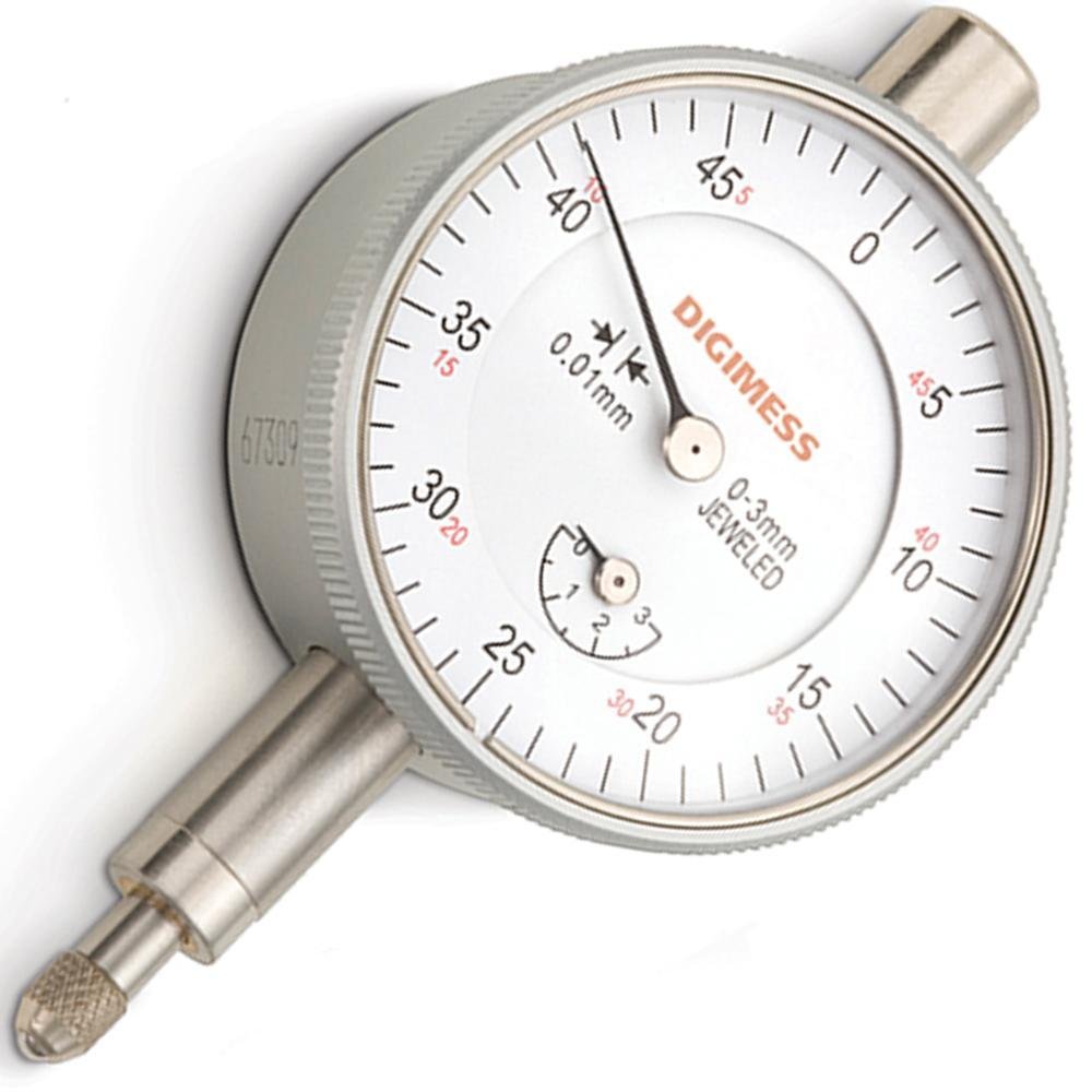 Relógio Comparador - Cap. 0-3 mm - Graduação De 0,01mm - Diâmetro Do Mostrador Ø42mm - Tampa Traseira Com Orelha - Ref. 121.310 - Imagem zoom