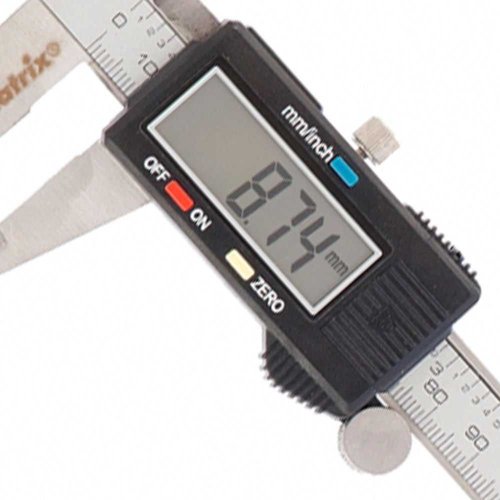 Combo Paquímetro Universal Digital 150mm em Aço Inox + Jogo de Calibradores de Folga 0,05 - 1mm com 13 Lâminas MTX-K4785 - Imagem
