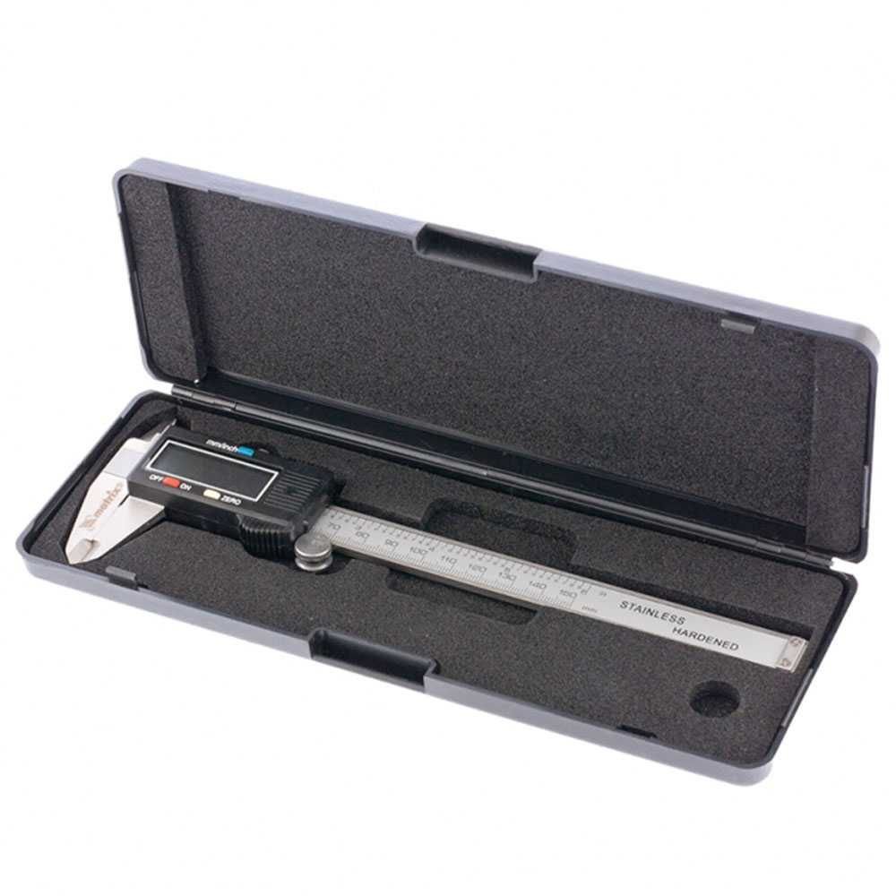 Combo Paquímetro Universal Digital 150mm em Aço Inox + Jogo de Calibradores de Folga 0,05 - 1mm com 13 Lâminas MTX-K4785 - Imagem
