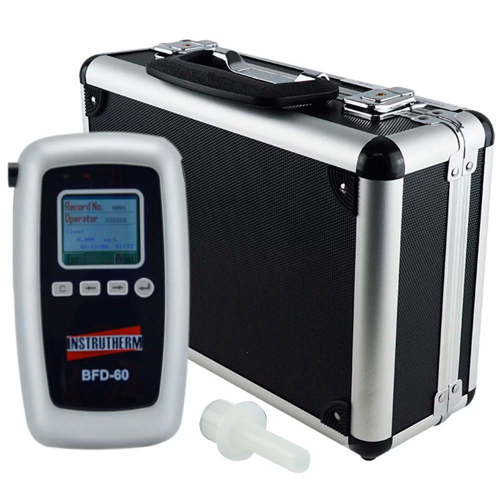 Etilômetro Digital Portátil Saída USB com Maleta INSTRUTHERM-BFD-60 - Imagem zoom