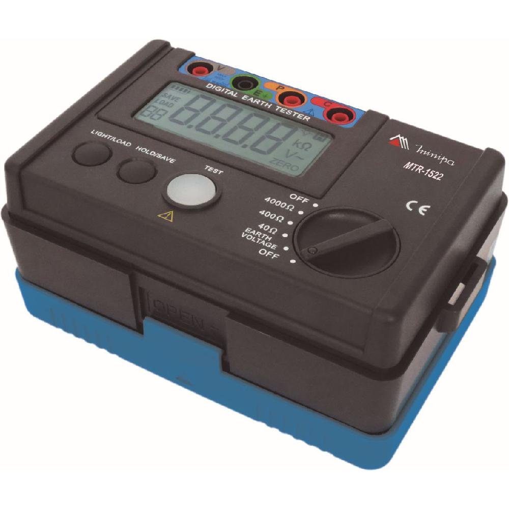 Terrômetro Digital 3 3/4 Contagem 4000 Tensão AC 400V Resistência Minipa MTR-1522-MINIPA-244736