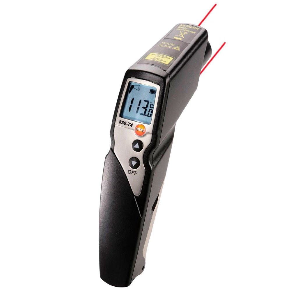 Termômetro Digital Infravermelho 830-T4 com Mira Laser 2 Pontos 30:1-TESTO-830-T4