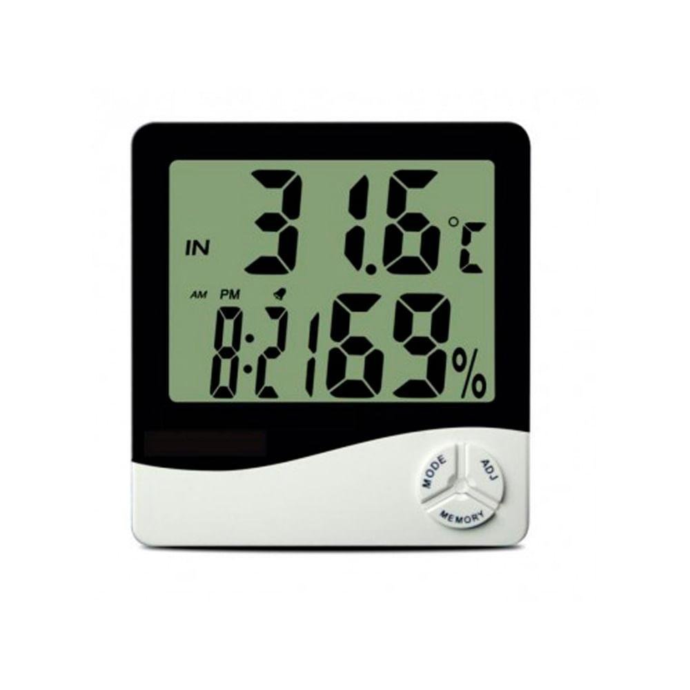 Termo-Higrômetro Digital Capacidade Temperatura -10°C~+50°C Umidade Relativa 20 a 99%UR Tela LCD Incoterm 9690.02.0.00 - Imagem zoom