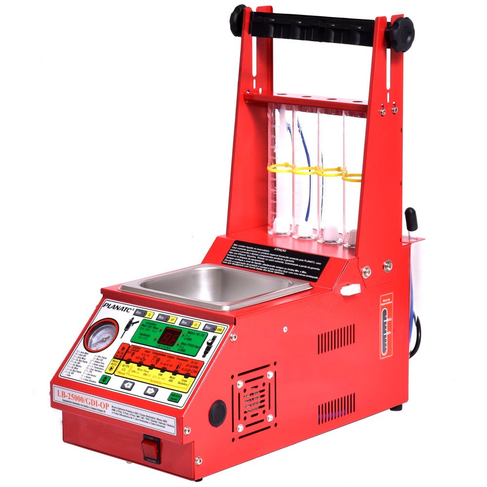 Máquina Limpeza/Teste Injetores Padrão/GDI Injeção Direta com 34 Funções e Cuba 1L - Imagem zoom