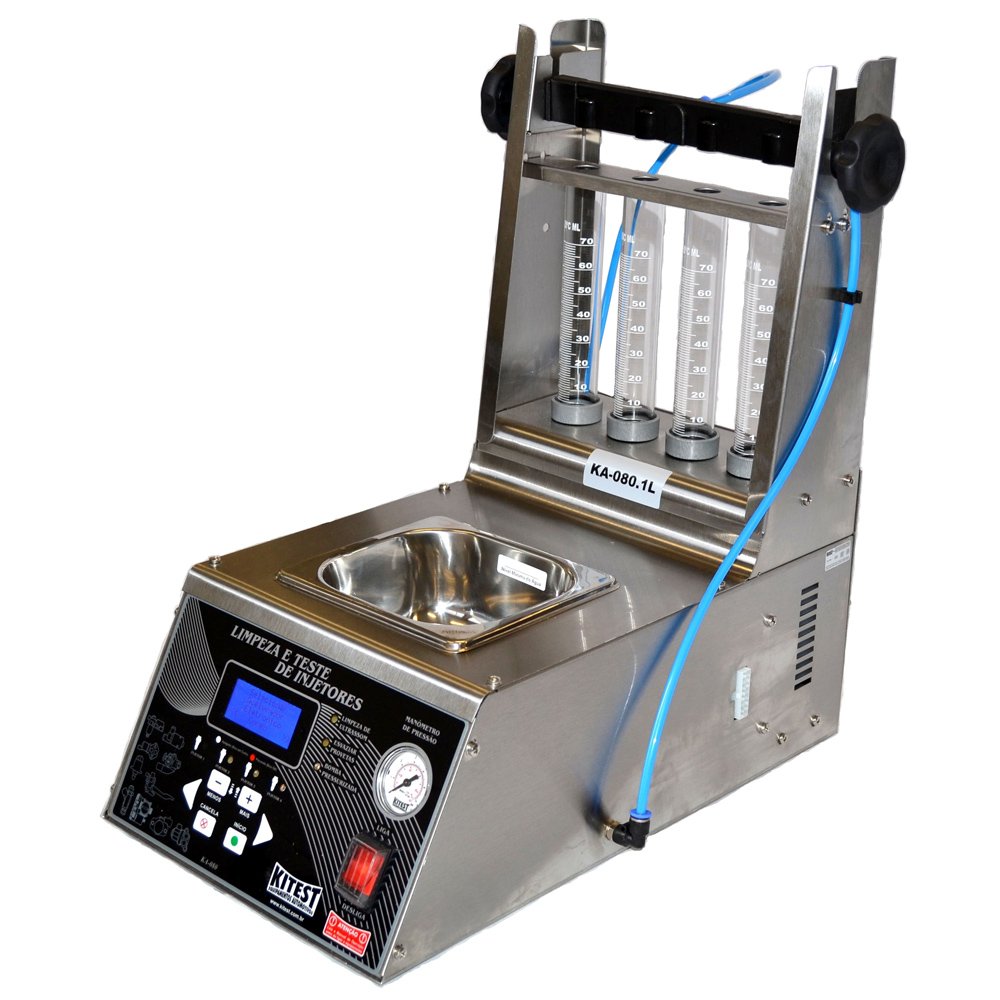 Maquina de Limpeza e Teste de Bicos Injetores em Inox Cuba de 1 Litro Bivolt-KITEST-KA-080.1L/INOX