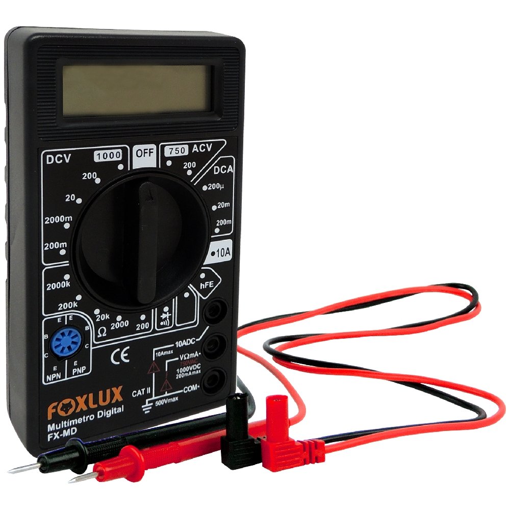 Multímetro Digital a Bateria  FOXLUX-3001  - Imagem zoom