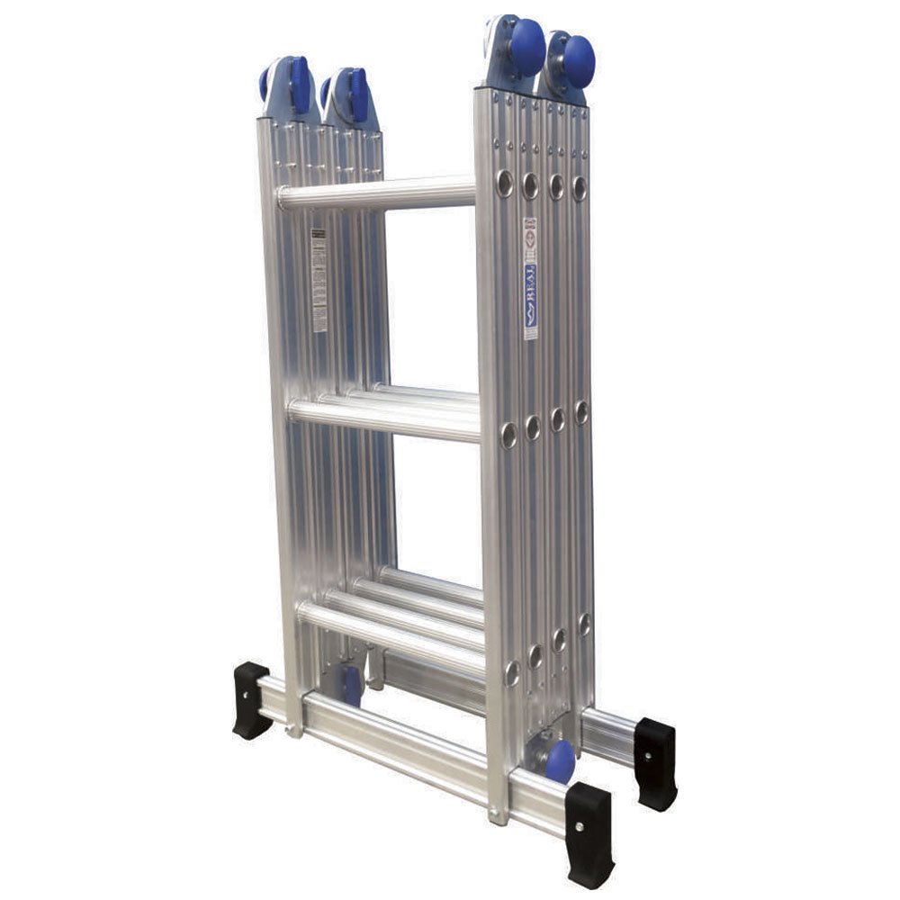 Escada Multifuncional em Alumínio 3x4 com 12 Degraus-REAL ESCADAS-ART003