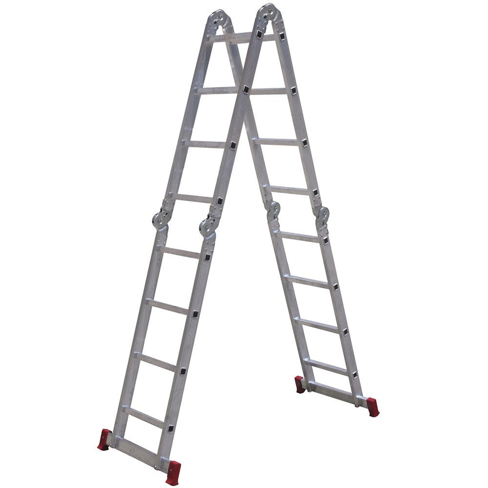 Escada Articulada 4x4 com 16 Degraus de Alumínio - Imagem zoom