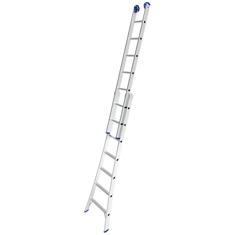 Escada Extensível 3 em 1 2 x 7 Degraus em Alumínio -MOR-5203