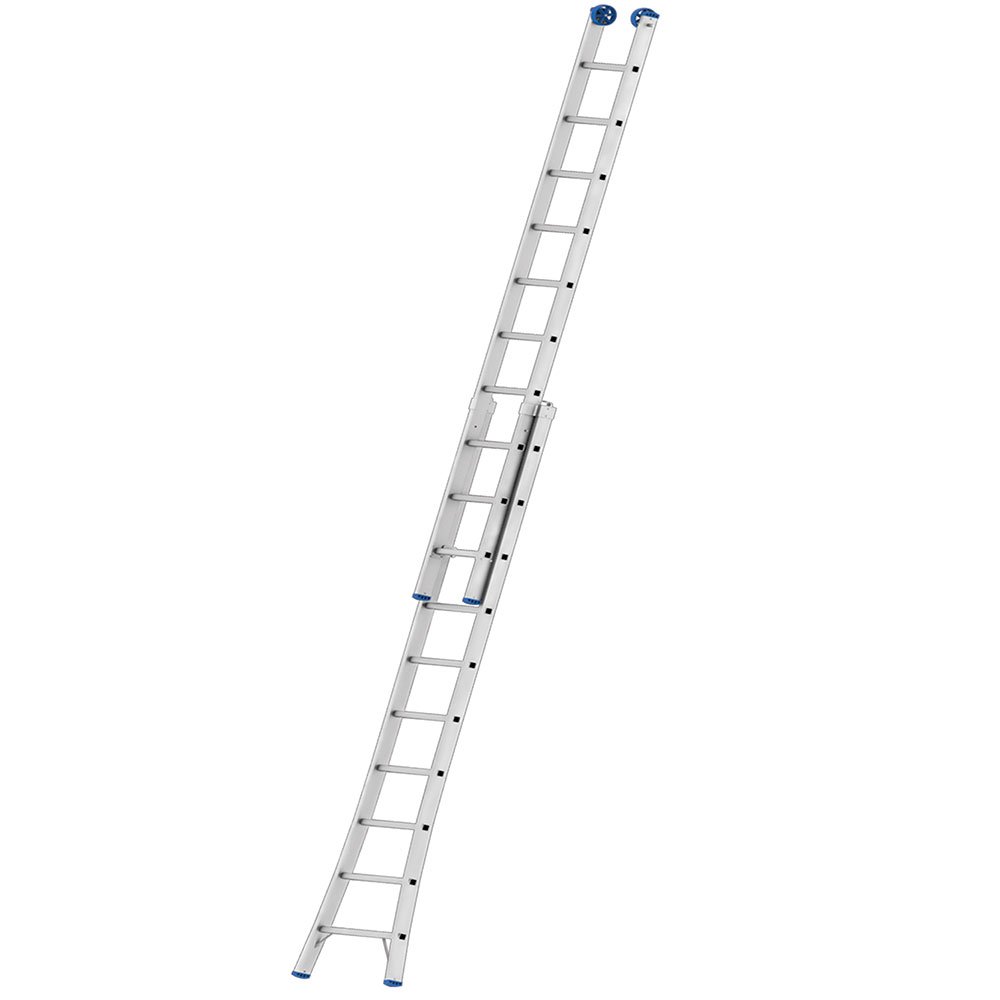 Escada Extensível 3 em 1 2 x 10 Degraus em Alumínio -MOR-5206
