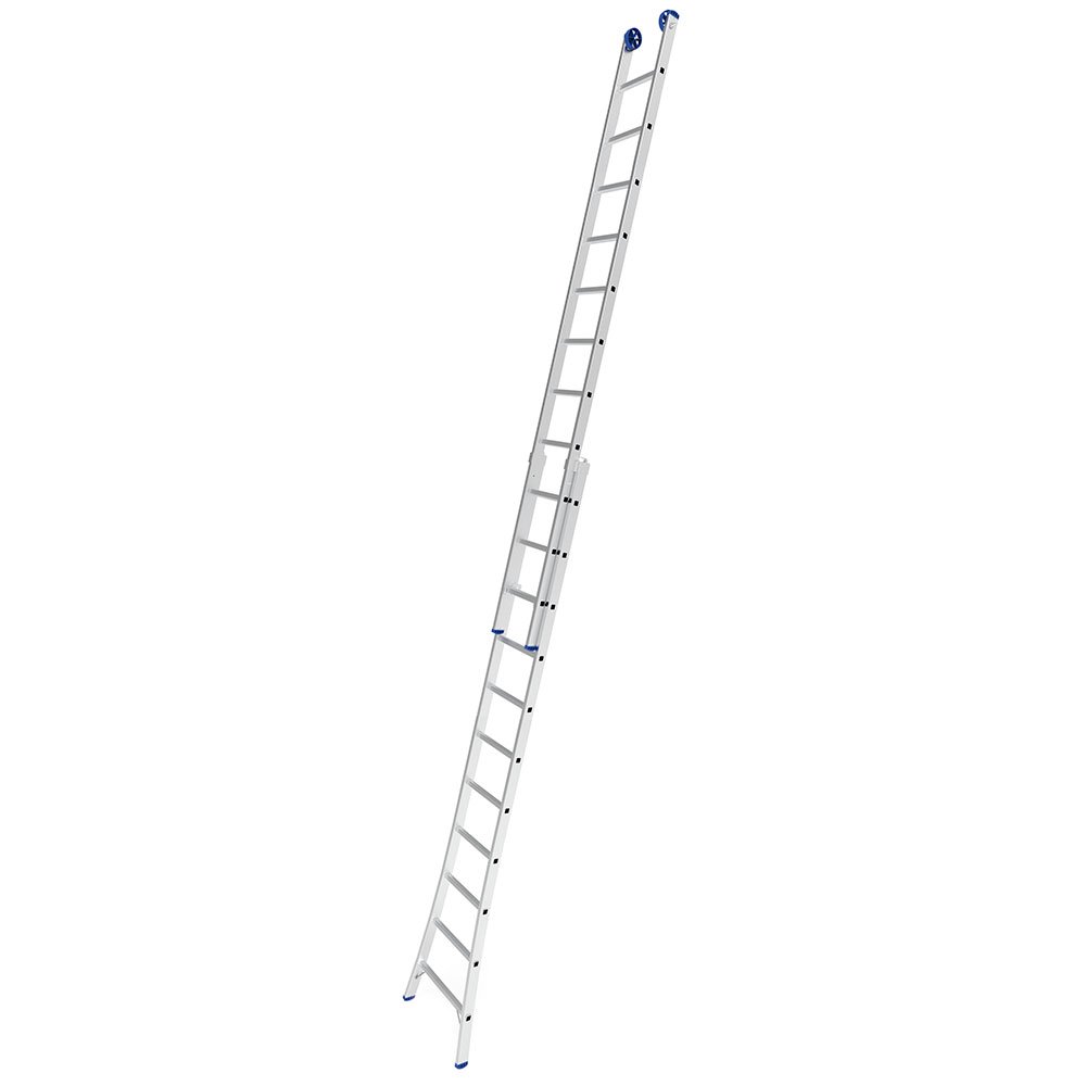 Escada Extensível 3 em 1 2 x 11 Degraus em Alumínio -MOR-5207