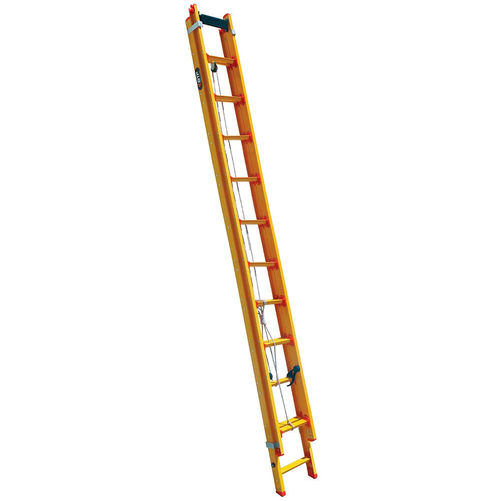 Escada Extensível Prática 17 Degraus Tipo D em Fibra 3,20 x 5,32 Metros-BOTAFOGO-EFP9917