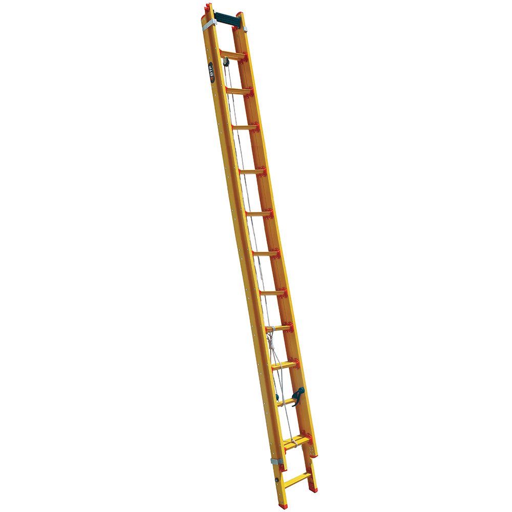 Escada Extensível Prática 19 Degraus Tipo D em Fibra 3,50 x 5,92 Metros-BOTAFOGO-EFP9919