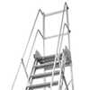 Escada Plataforma Trepadeira NR12 4,50m 17 Degraus com 4 Rodas  - Imagem 2