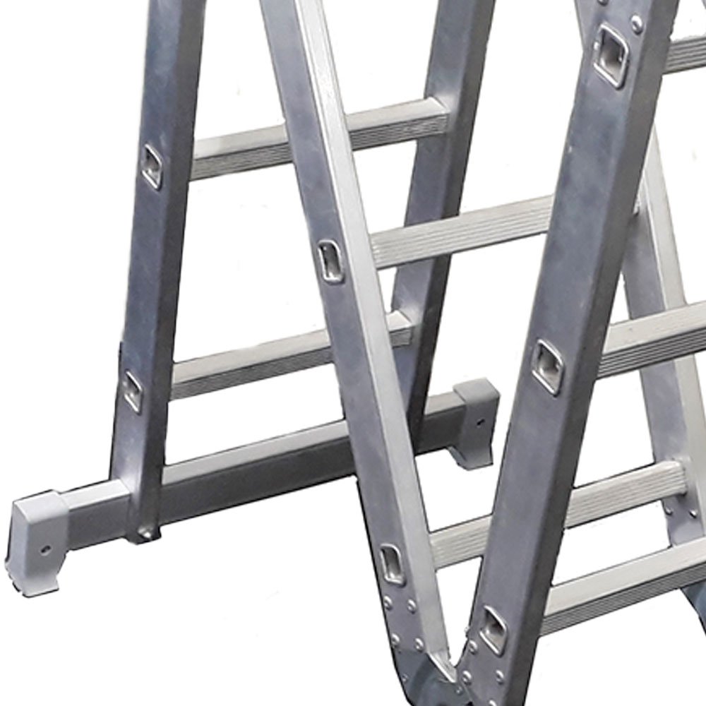 Escada Articulada em Alumínio 3 x 4 com 12 Degraus - Imagem zoom