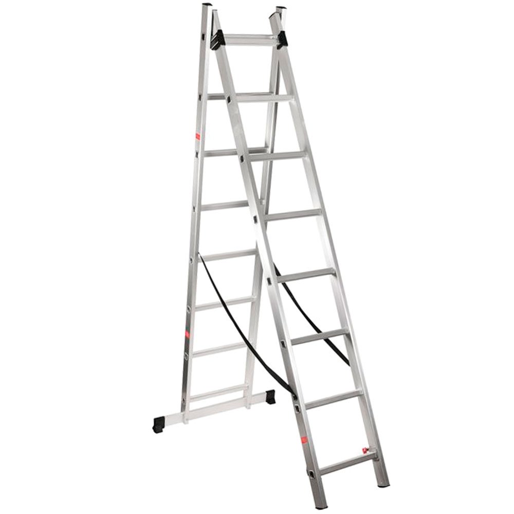 Escada Extensiva Alumínio 2x8 Degraus -VONDER-8501000280