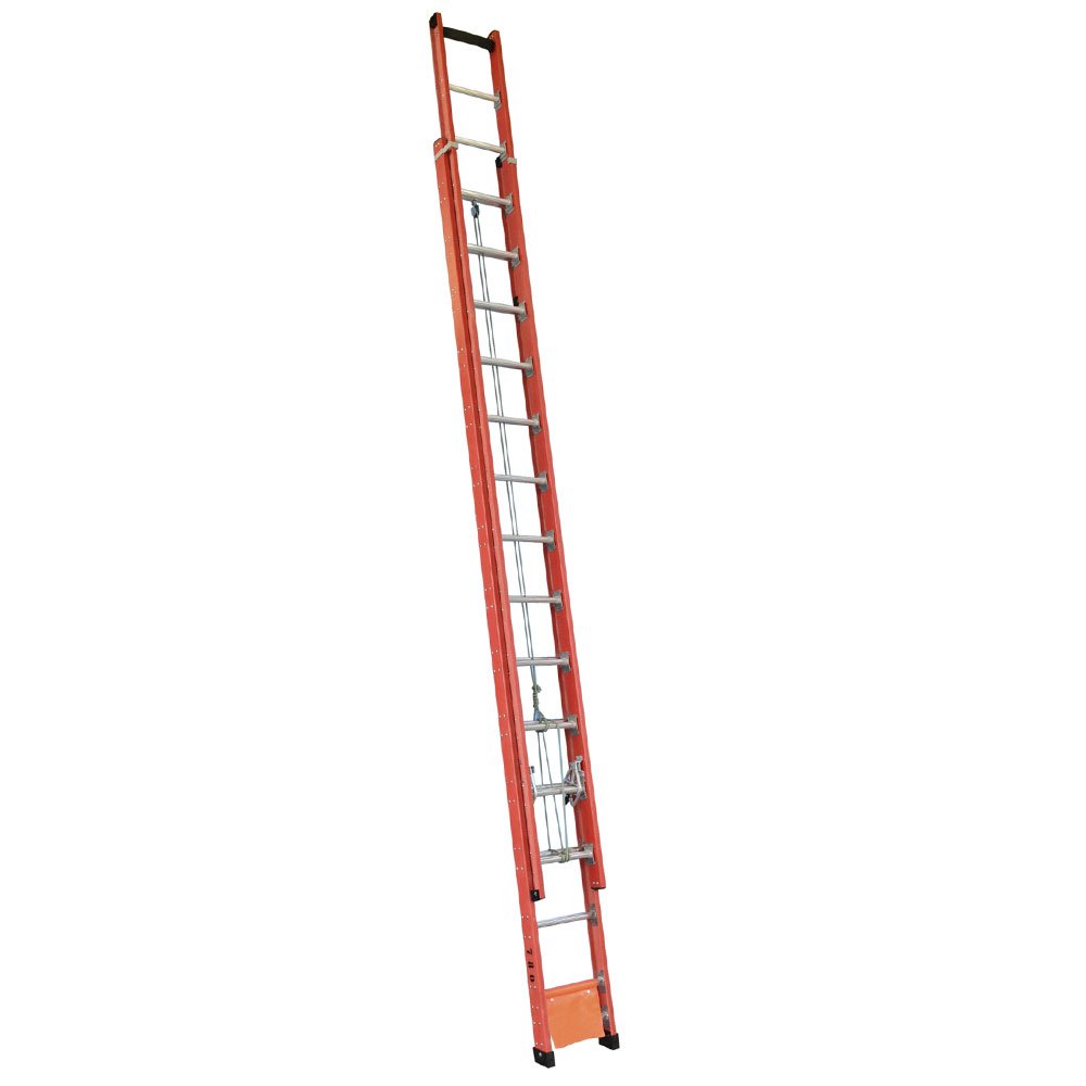 Escada Extensivel Rebitada tipo U em Alumínio e Fibra com 31 Degraus - Imagem zoom