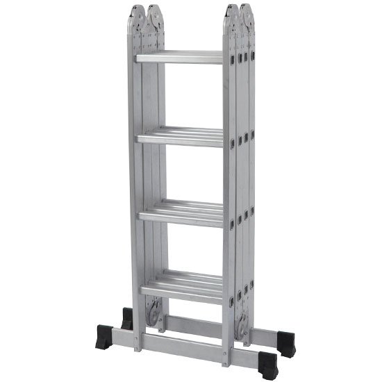 Escada Multifuncional 4x4 com 16 Degraus de Alumínio-MOR-005132