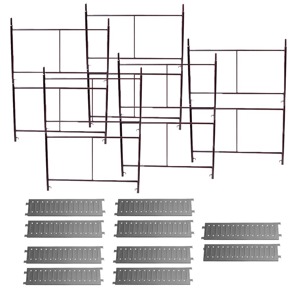 10 Módulos de Andaime 1,00 x 1,50m + 10 Pisos Metálico para Andaime 1,50 x 0,37m	 - Imagem zoom