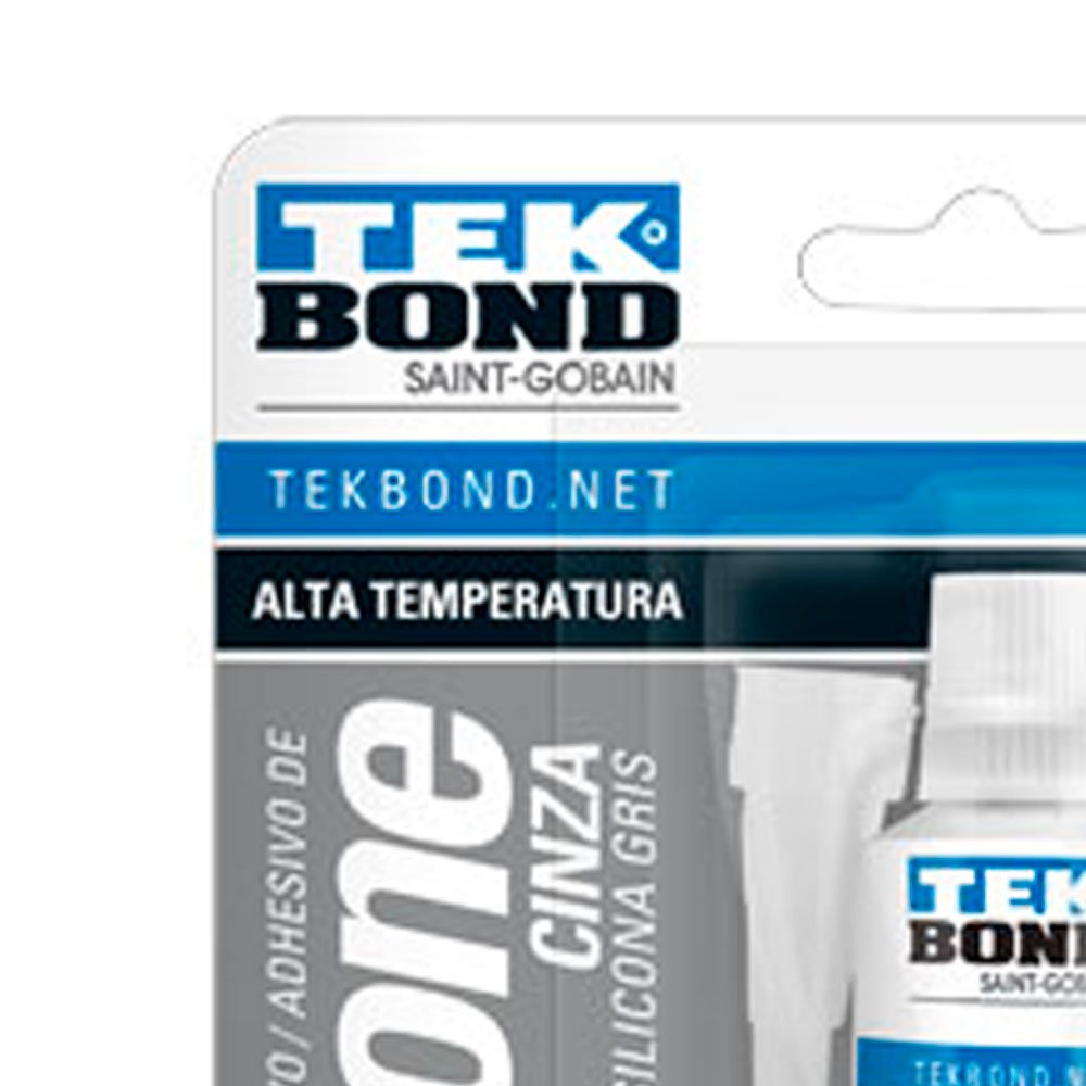 Adesivo De Silicone Alta Performace Cinza - Adesivo De Silicone Alta  Performace Cinza - TEKBOND