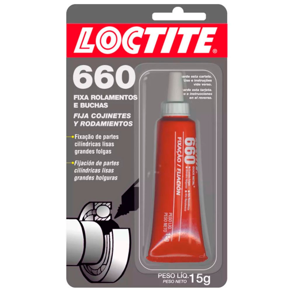 Loctite 660 15G Adesivo Anaeróbico para Fixação de Rolamento e Buchas 660 15G  - Imagem zoom