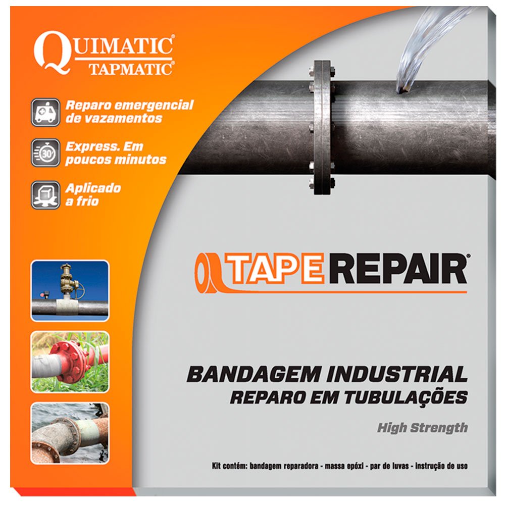 Bandagem Industrial TapeRepair 10cm x 9m - Imagem zoom