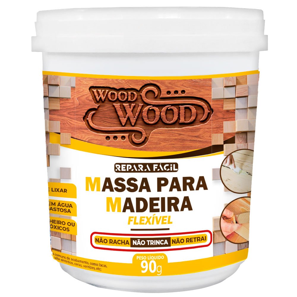 Cola PVA para madeira Marfim 90g-WOOD WOOD-WM0400790