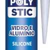 Silicone Acético Polystic Vidro e Alumínio Incolor 250g - Imagem 3